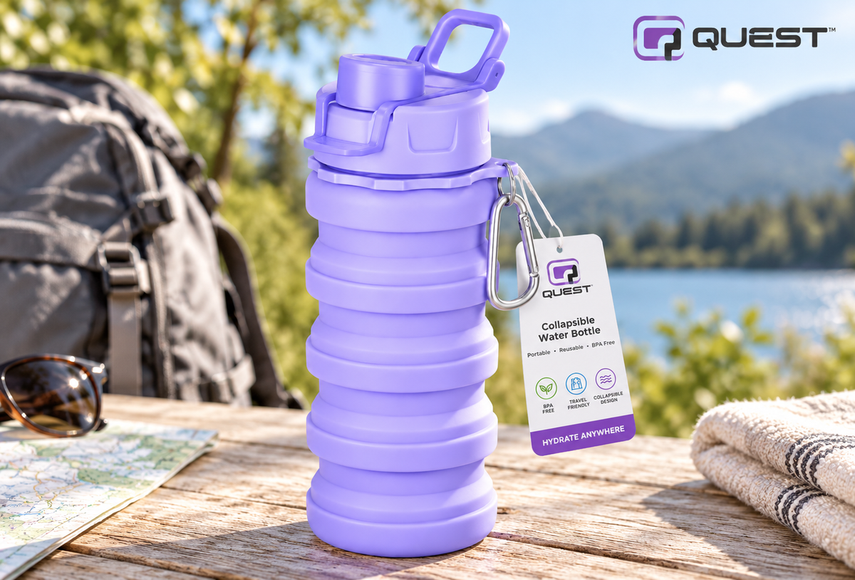 Quest QT-6017-PU Hydro-Pop Bottle 500ml Purple