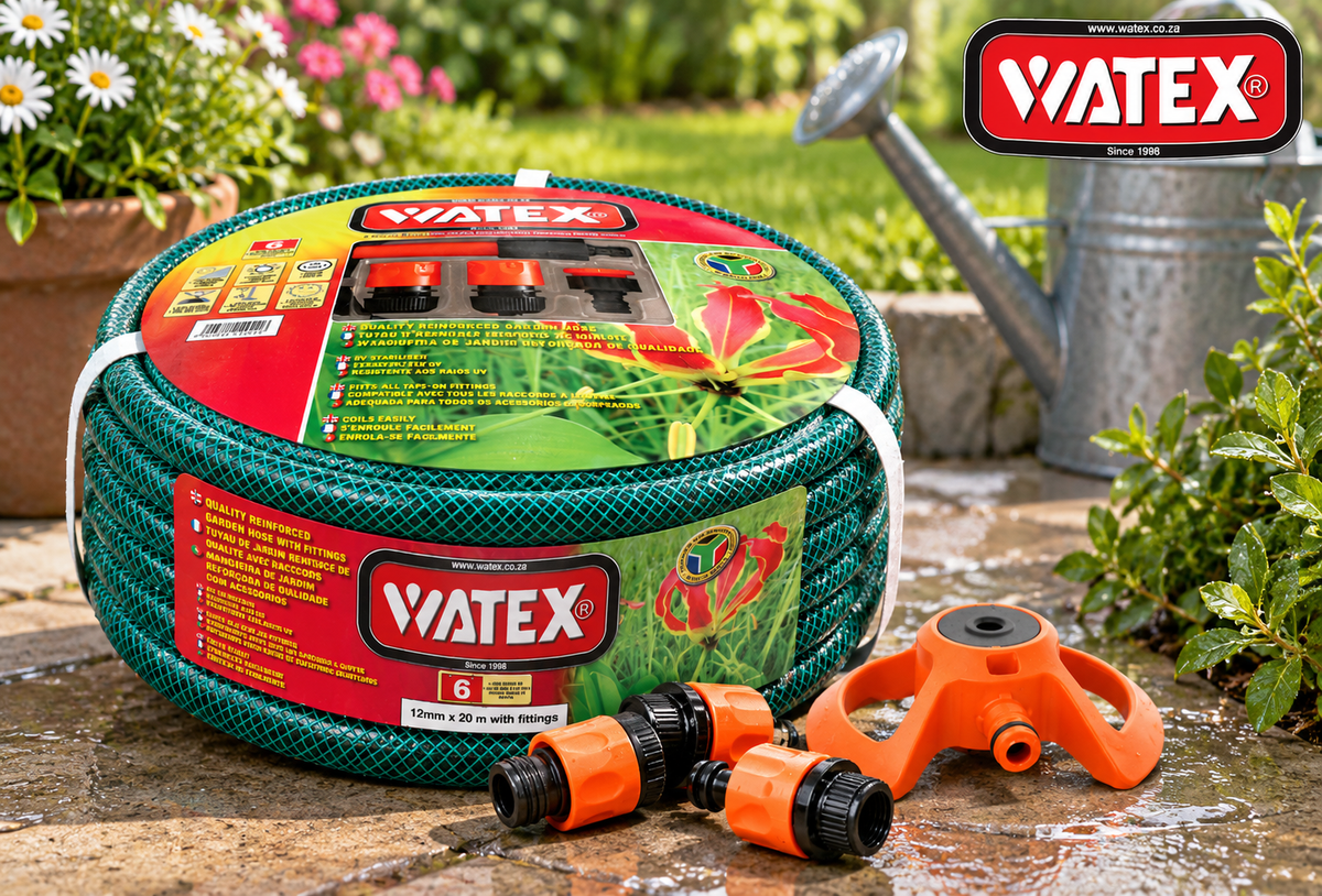Hosepro Garden Hose Pipe-12mmx20m with Fittings