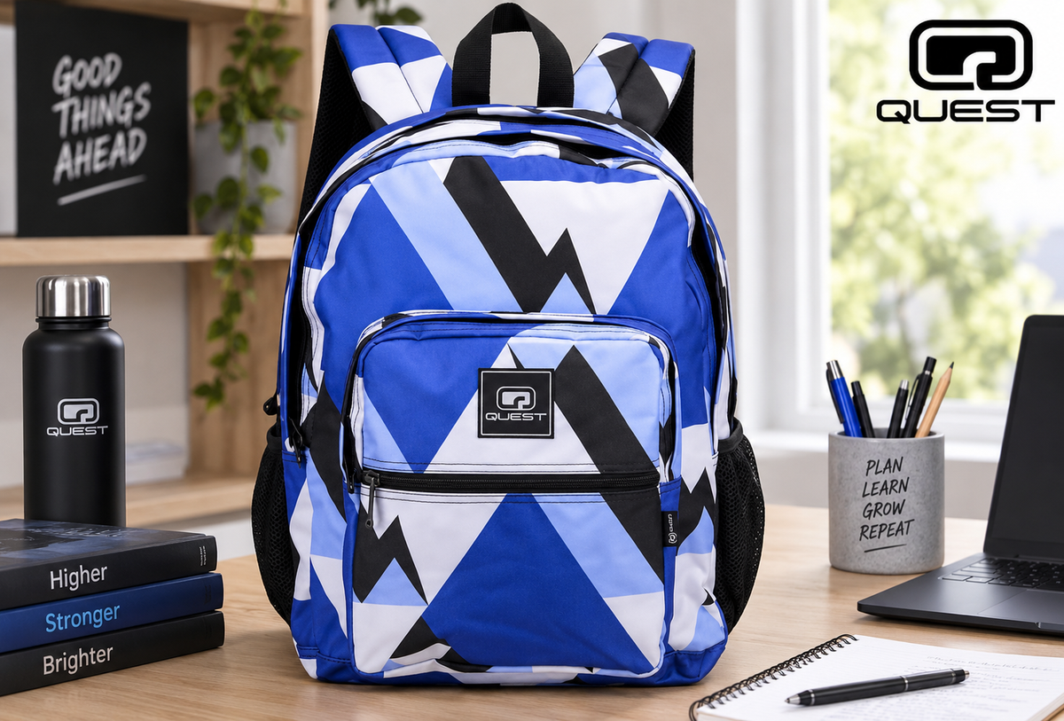 Quest QT-9209-BL Bobby 27L Backpack Geo Blue