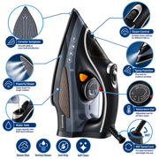 Bossanova Steam Iron 2000W Black