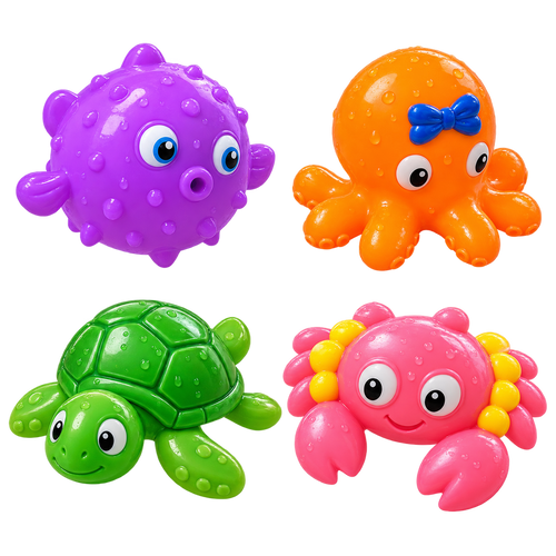 Baby Boo Animal Squirter Toy Set - 4 Piece