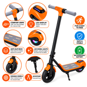Pantha Sport Zoomie Series Kids E-Scooter - Orange 60W - Age 6+