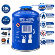 Cadac Born Free 500g Resealable Gas Cartridge