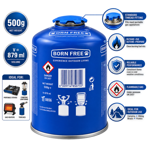 Cadac Born Free 500g Resealable Gas Cartridge
