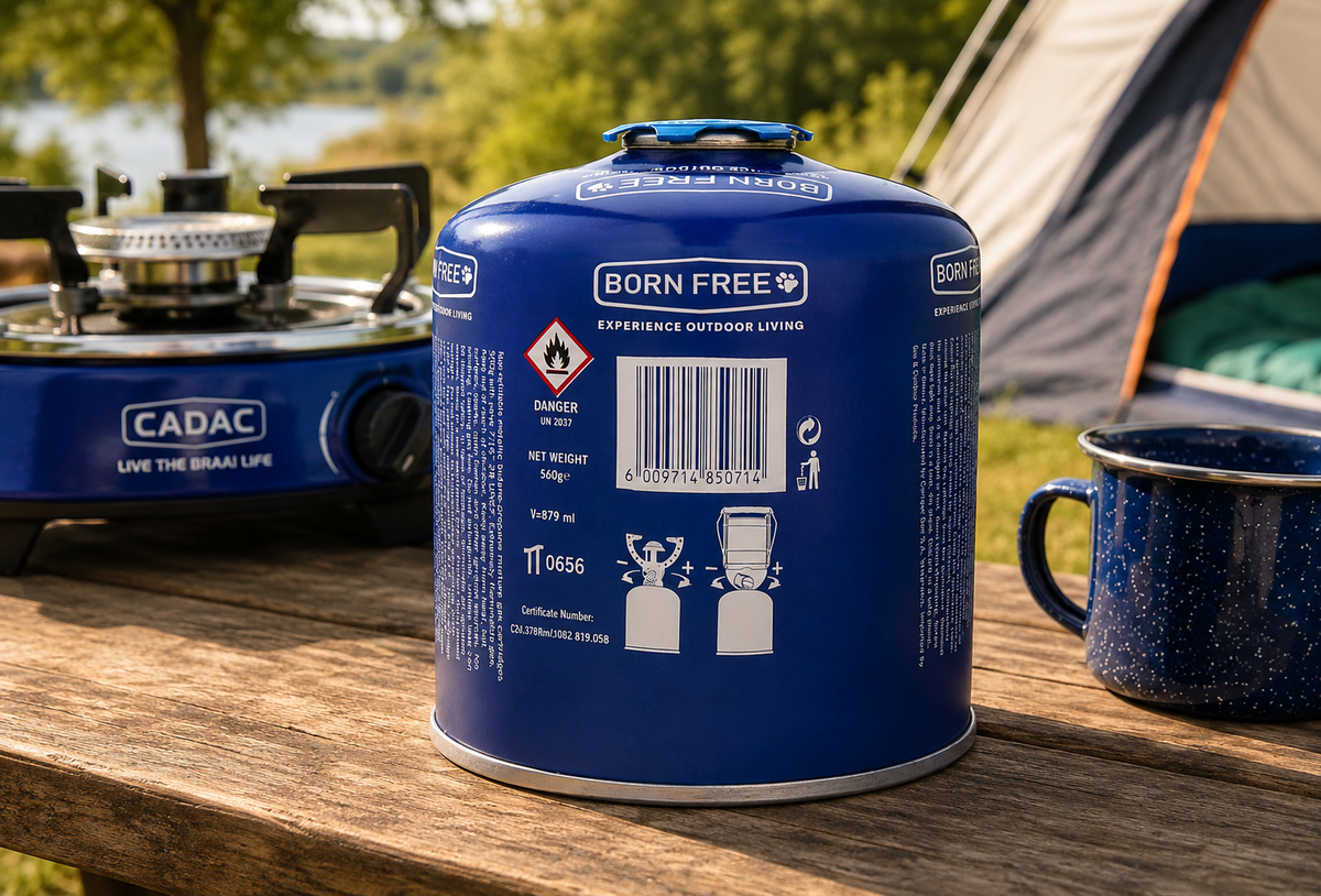 Cadac Born Free 500g Resealable Gas Cartridge