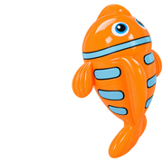 Baby Boo Squirter Toys Extra Large Fish - Orange 015595