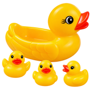 Baby Boo Large Duck & 3 Ducklings PVC Set - 4 Piece