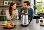 Regal Pro 1.7L Stainless Steel Kettle Black & Silver