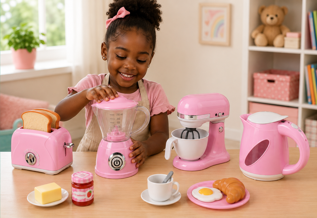 Play Go Chef Kitchen Collection Combo - 4 Piece - Pink