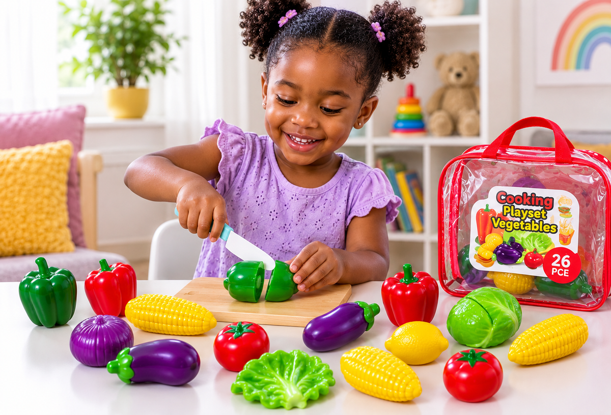 Cooking Play Set Vegetables - 26 Piece