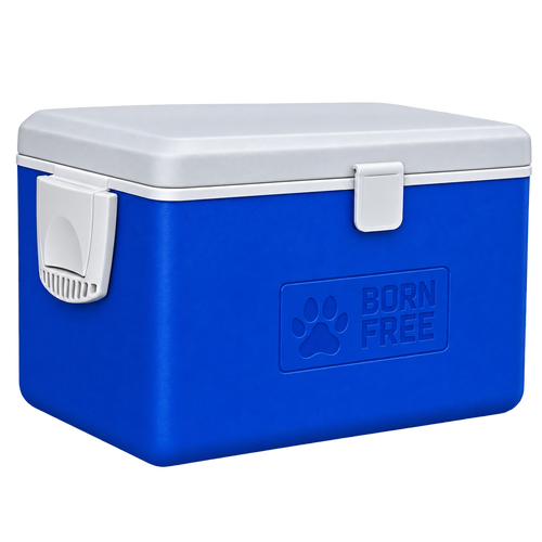 Cadac Born Free 45L Blue Cooler Box + 4kg Charcoal Bag